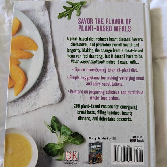 Plant Based Cookbook 200 Whole food Recipes Hard Cover Color Picture - Picture 3 of 3